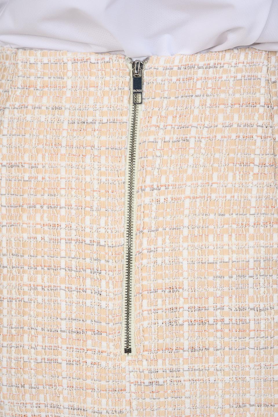 Юбка Boss Black клетчатая бежевая