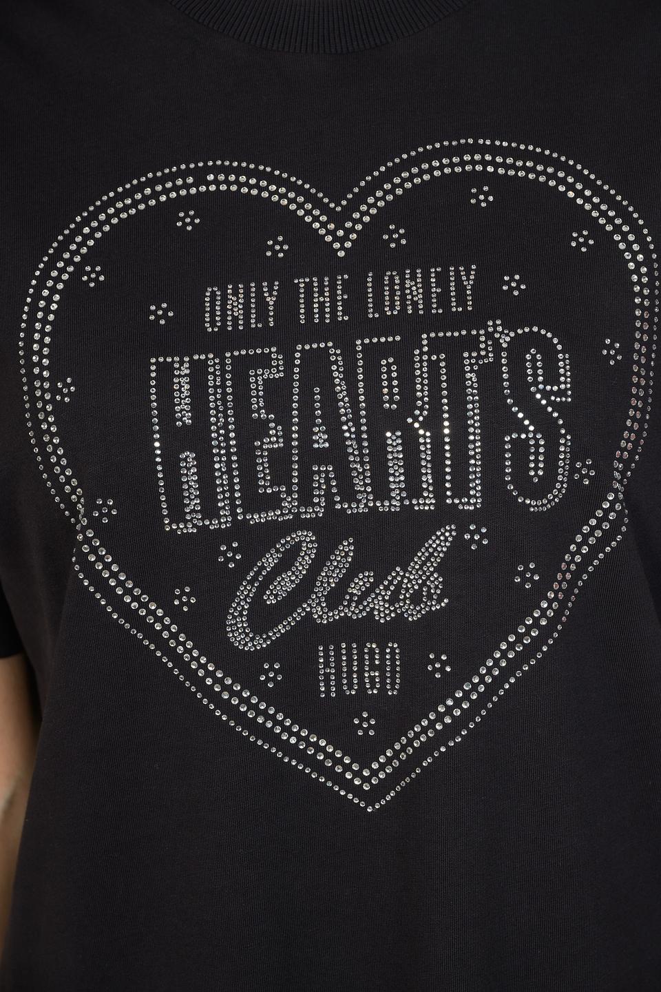 Футболка Hugo женская с логотипом чёрная