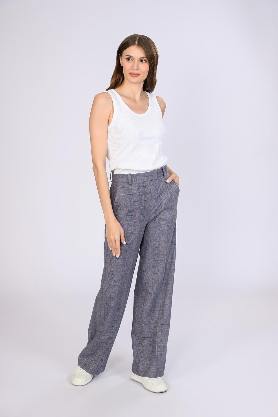 Брюки Circolo 1901 в клетку синие