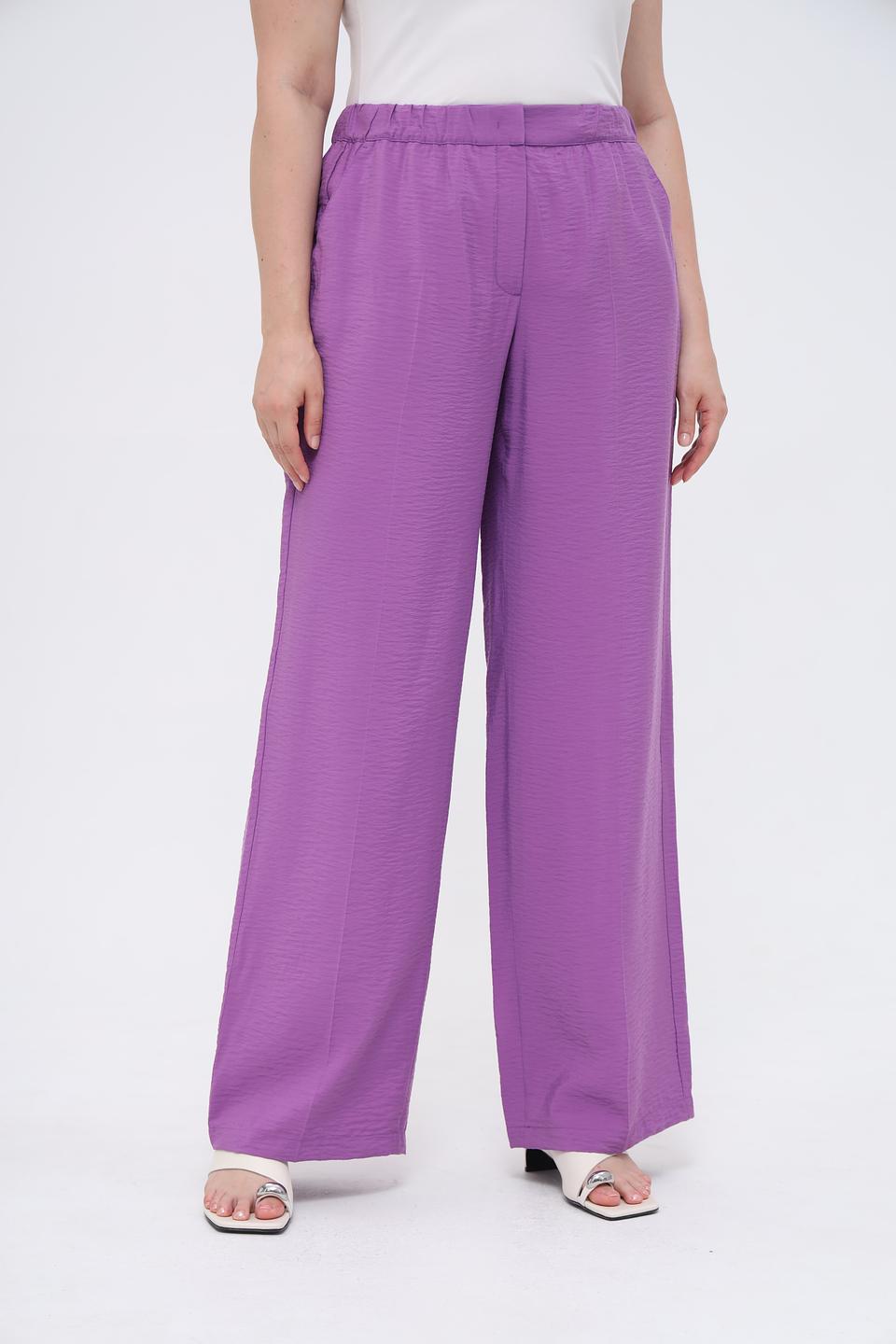 Брюки Samoon широкие лиловые