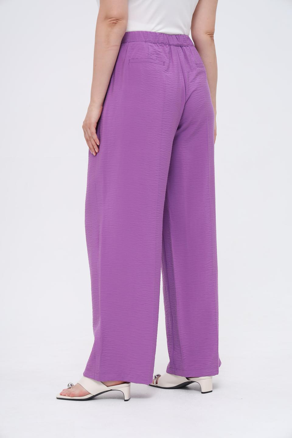 Брюки Samoon широкие лиловые