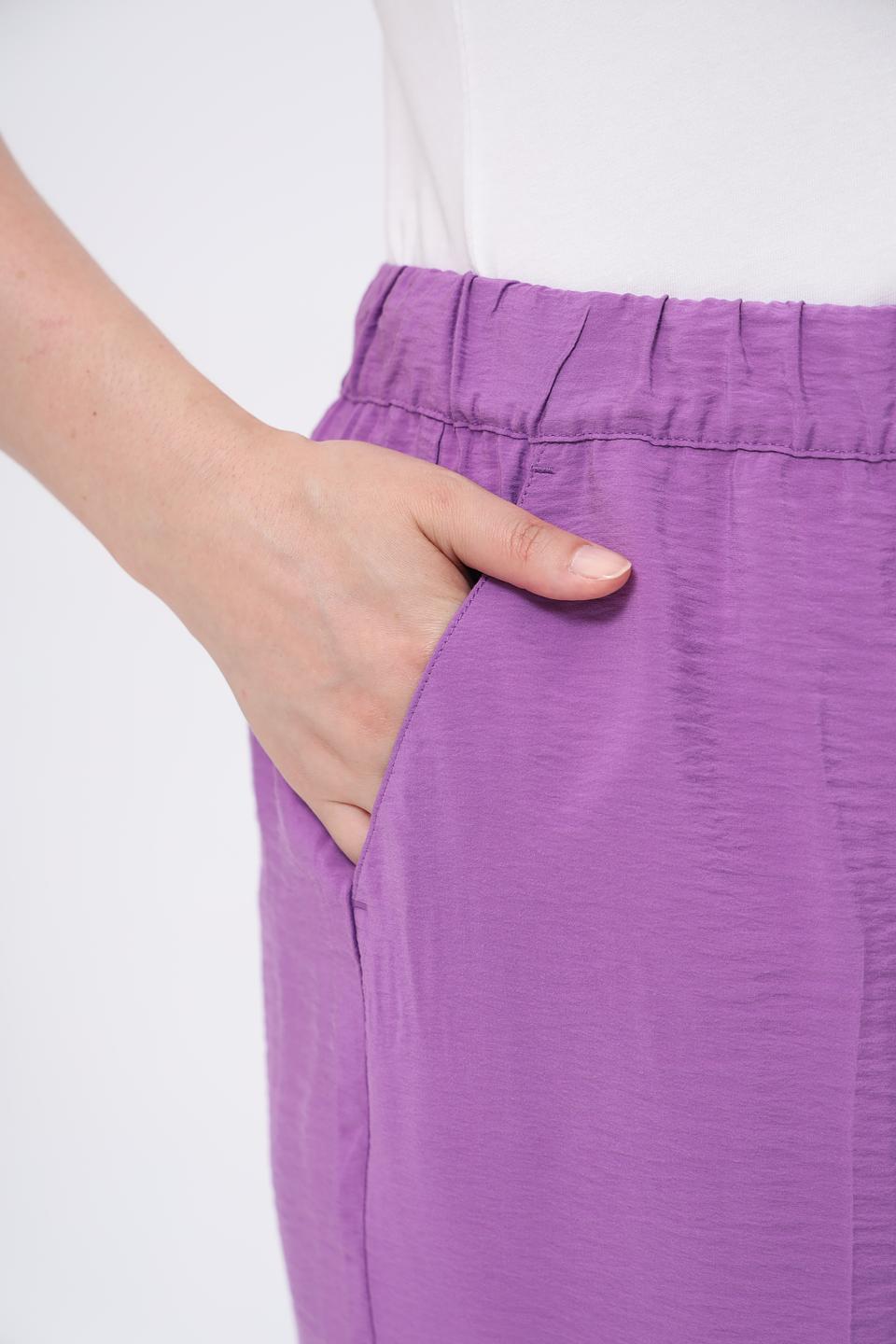 Брюки Samoon широкие лиловые