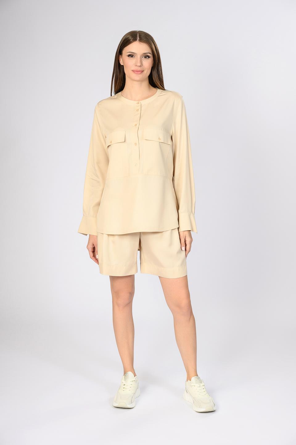 Блуза Joop! женская бежевая с карманами