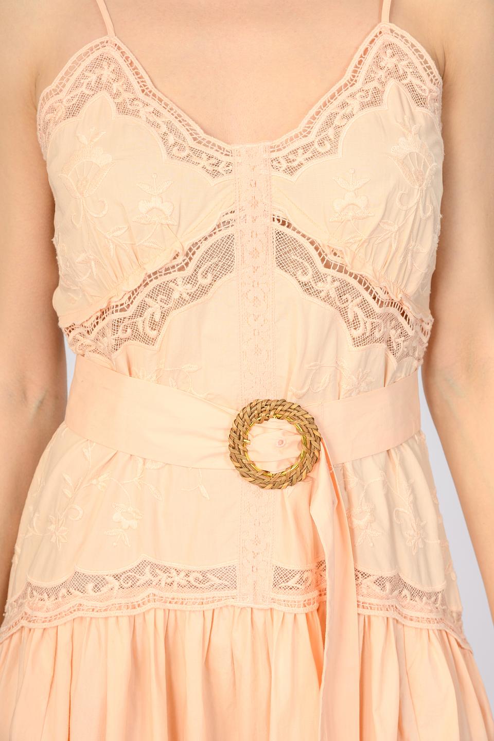 Платье Twin Set жен. с поясом персиковое