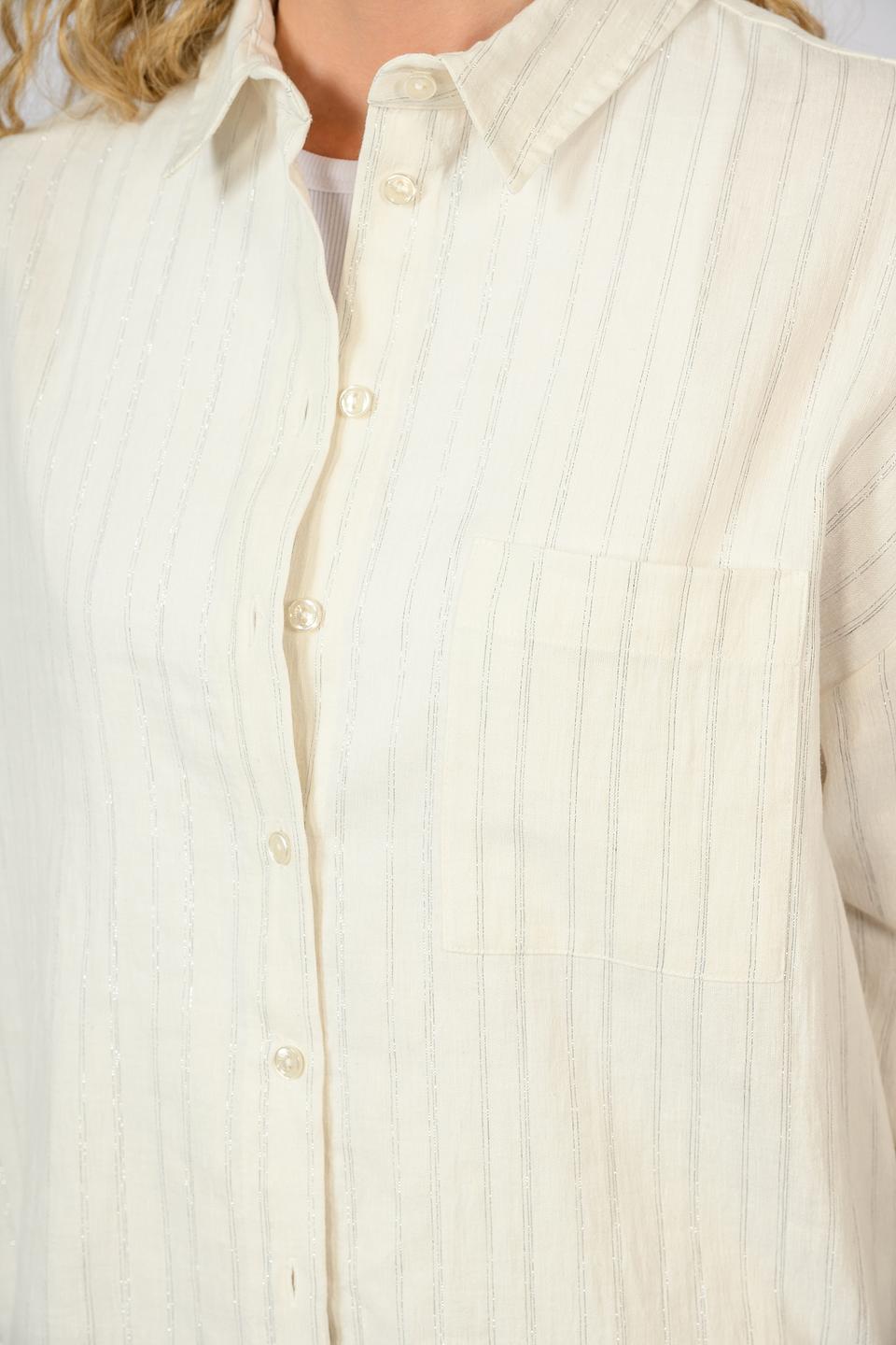 Блуза Twin Set в полоску бежевая