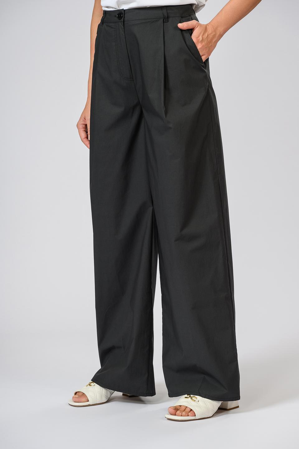 Брюки Patrizia Pepe чёрные широкие