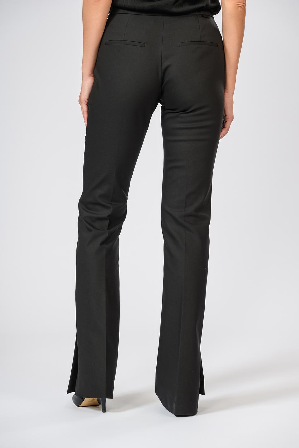 Брюки Hugo женские чёрные с разрезом