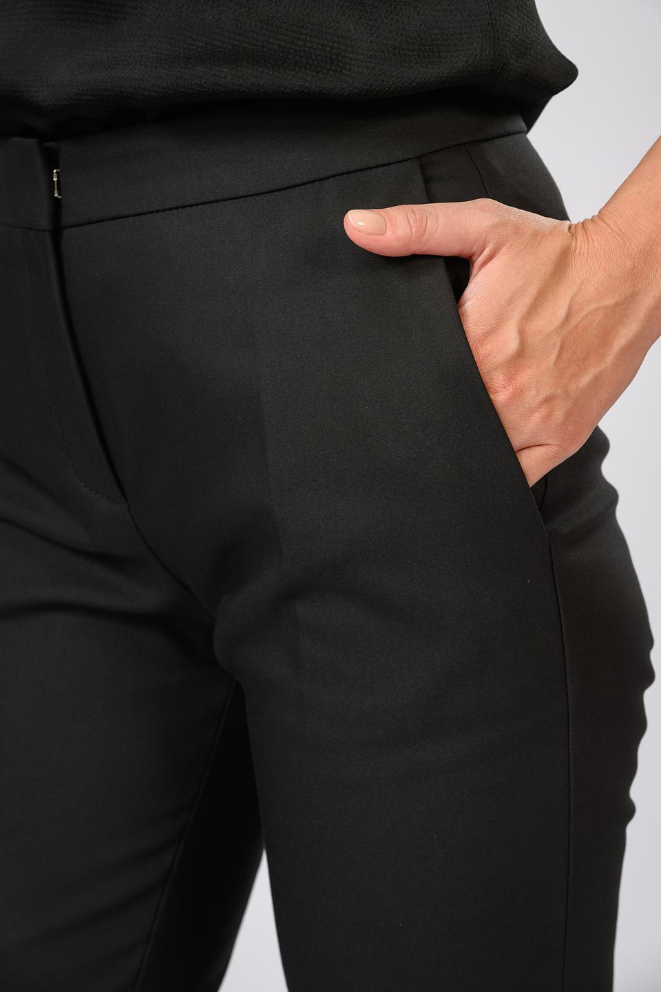 Брюки Hugo женские чёрные с разрезом