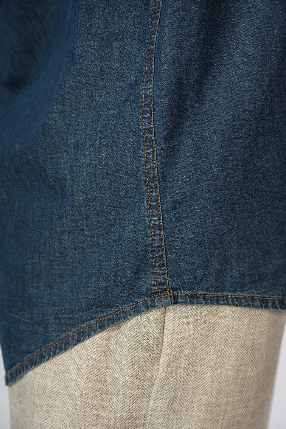 Рубашка Circolo 1901 джинсовая синяя