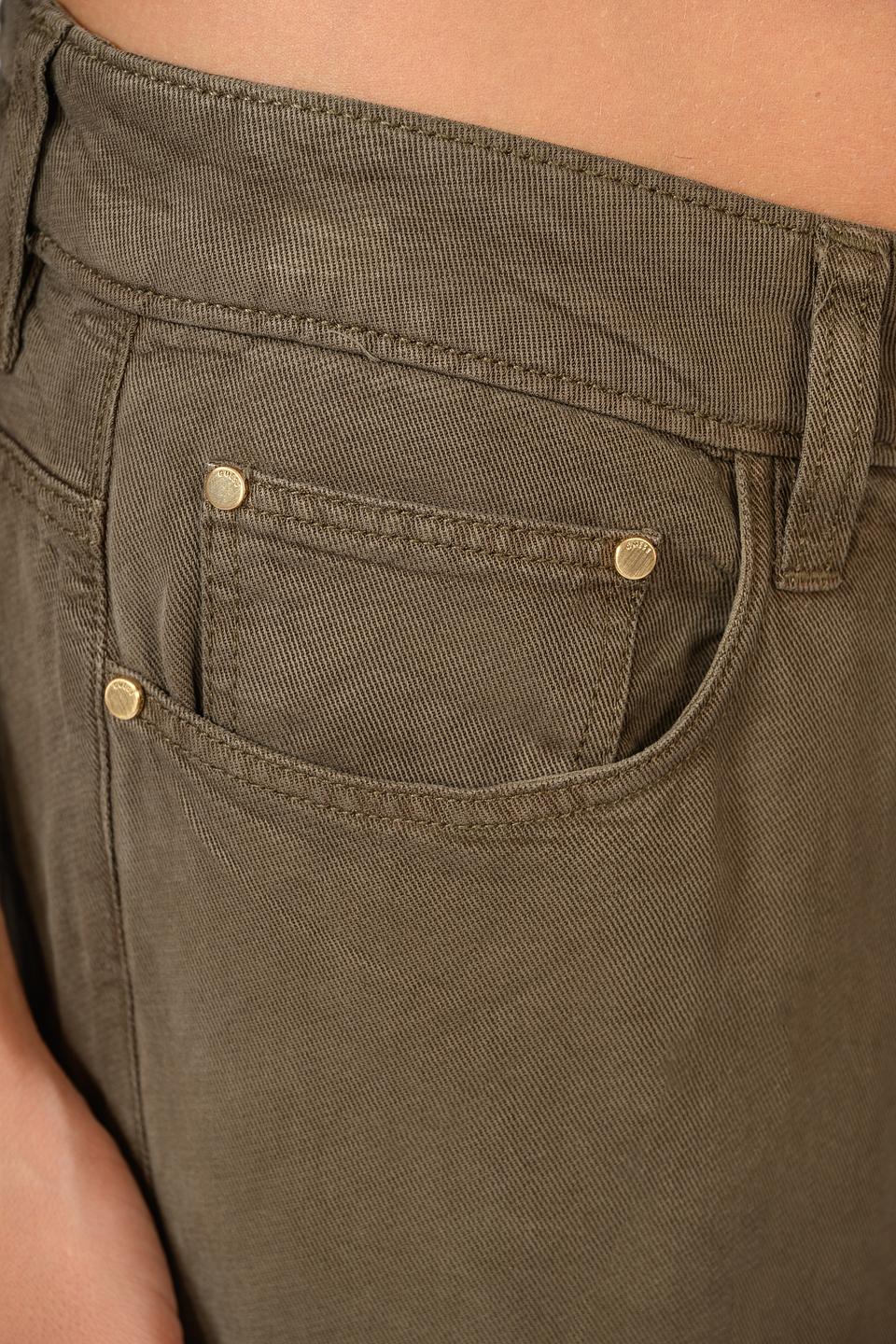 Брюки клеш Guess хаки