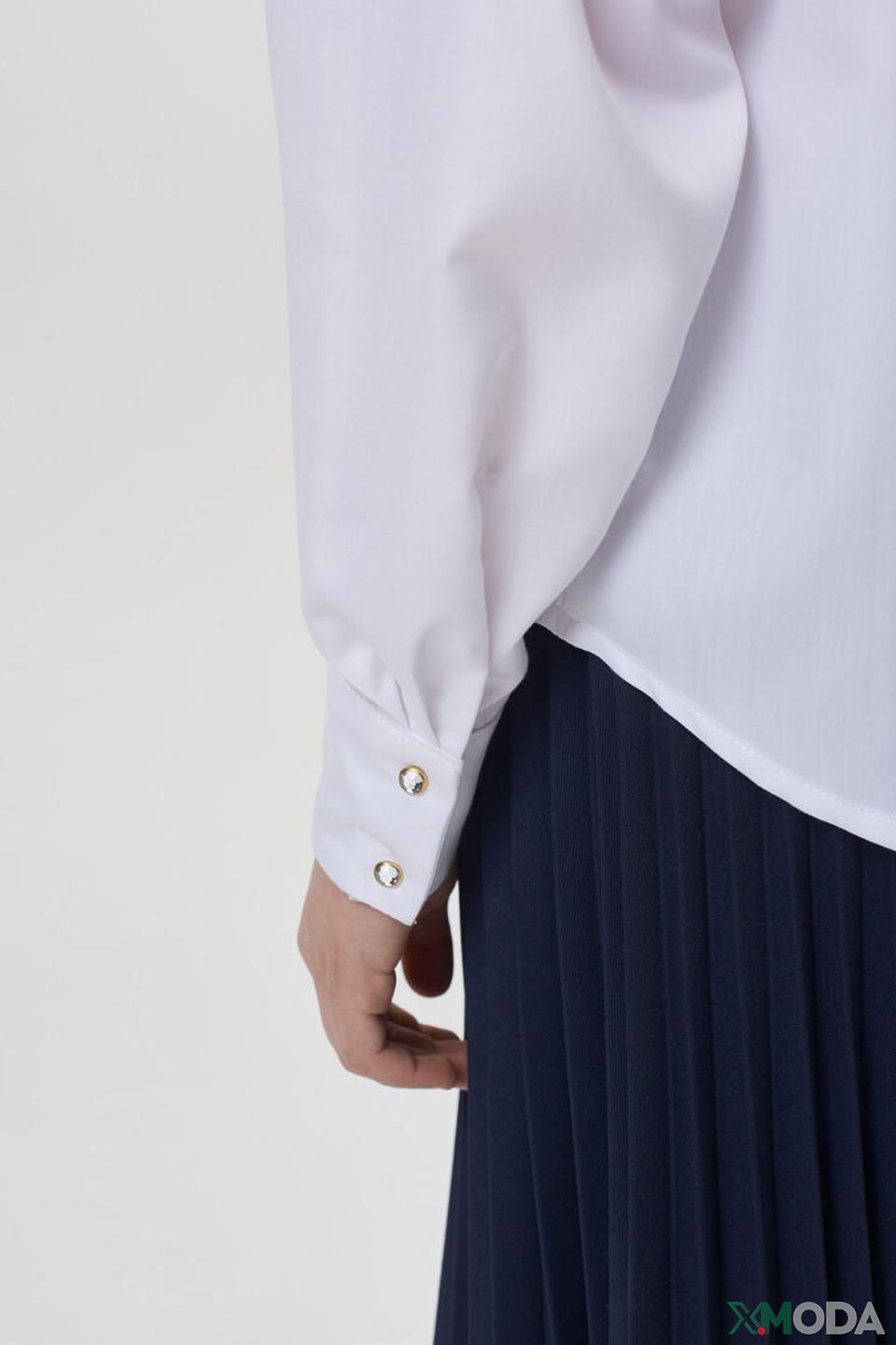 Белая блуза Choupette с кружевом для девочки