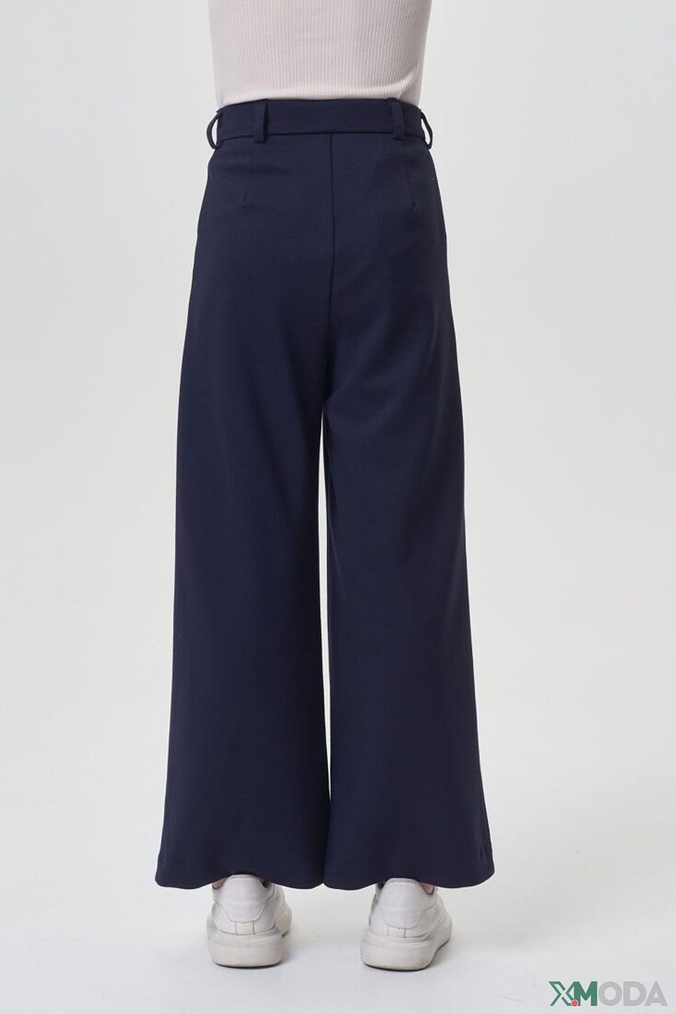 Брюки Choupette дев. широкие синие