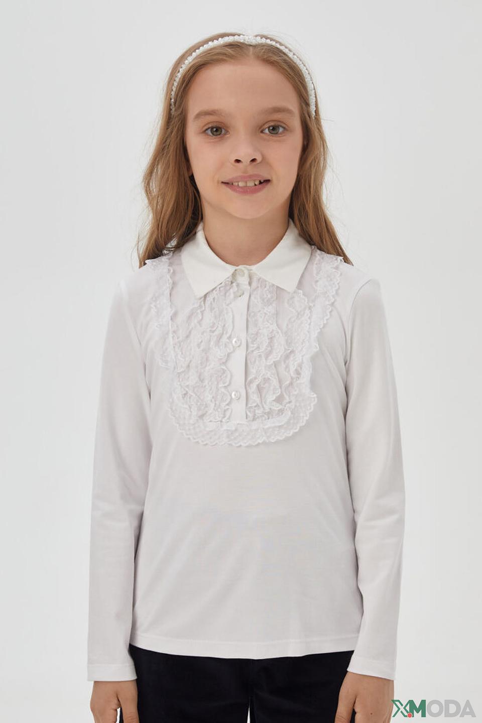 Белая блузка Choupette с кружевным воротником