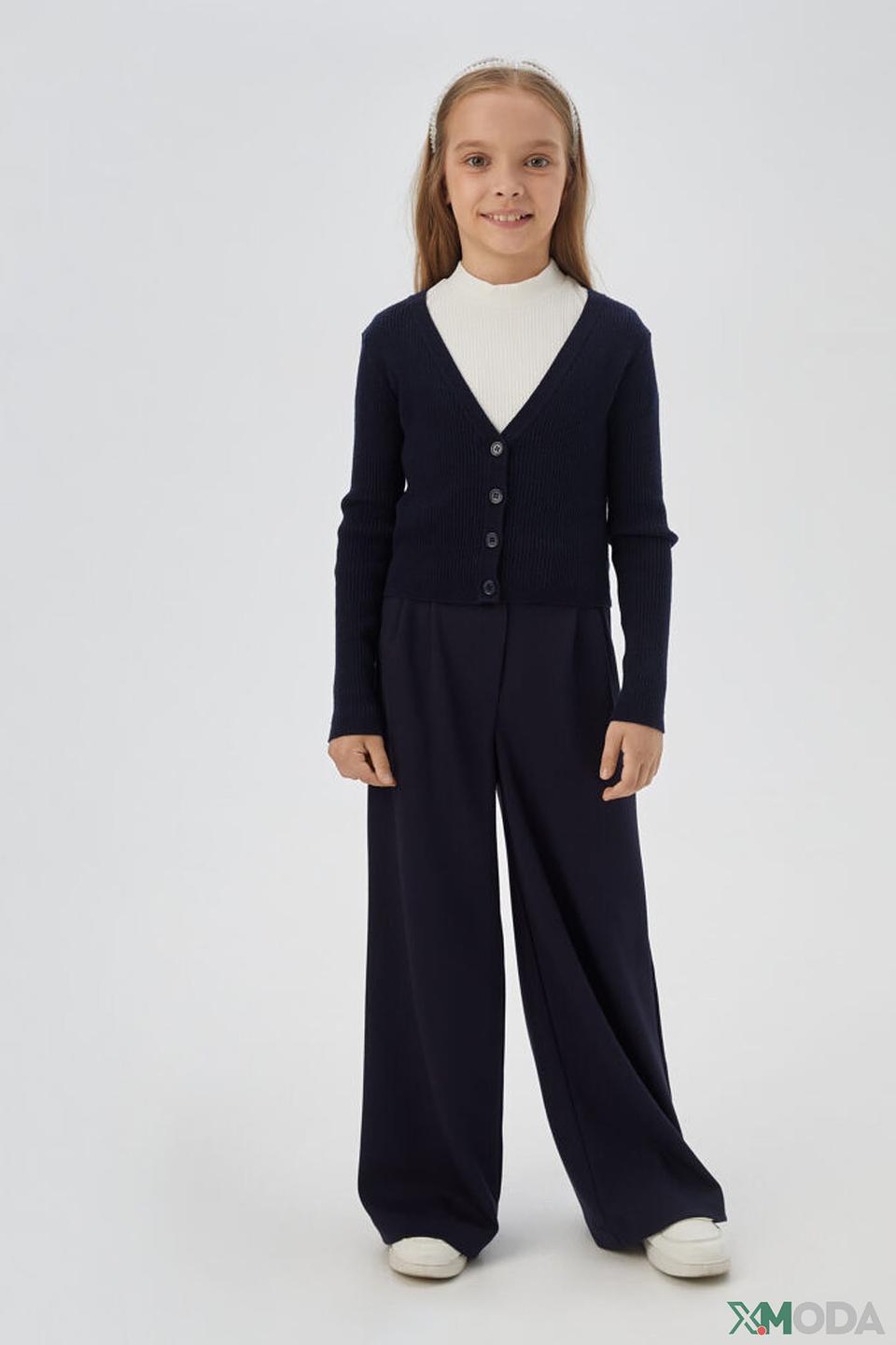 Кардиган Choupette для девочки, тёмно-синий, с пуговицами