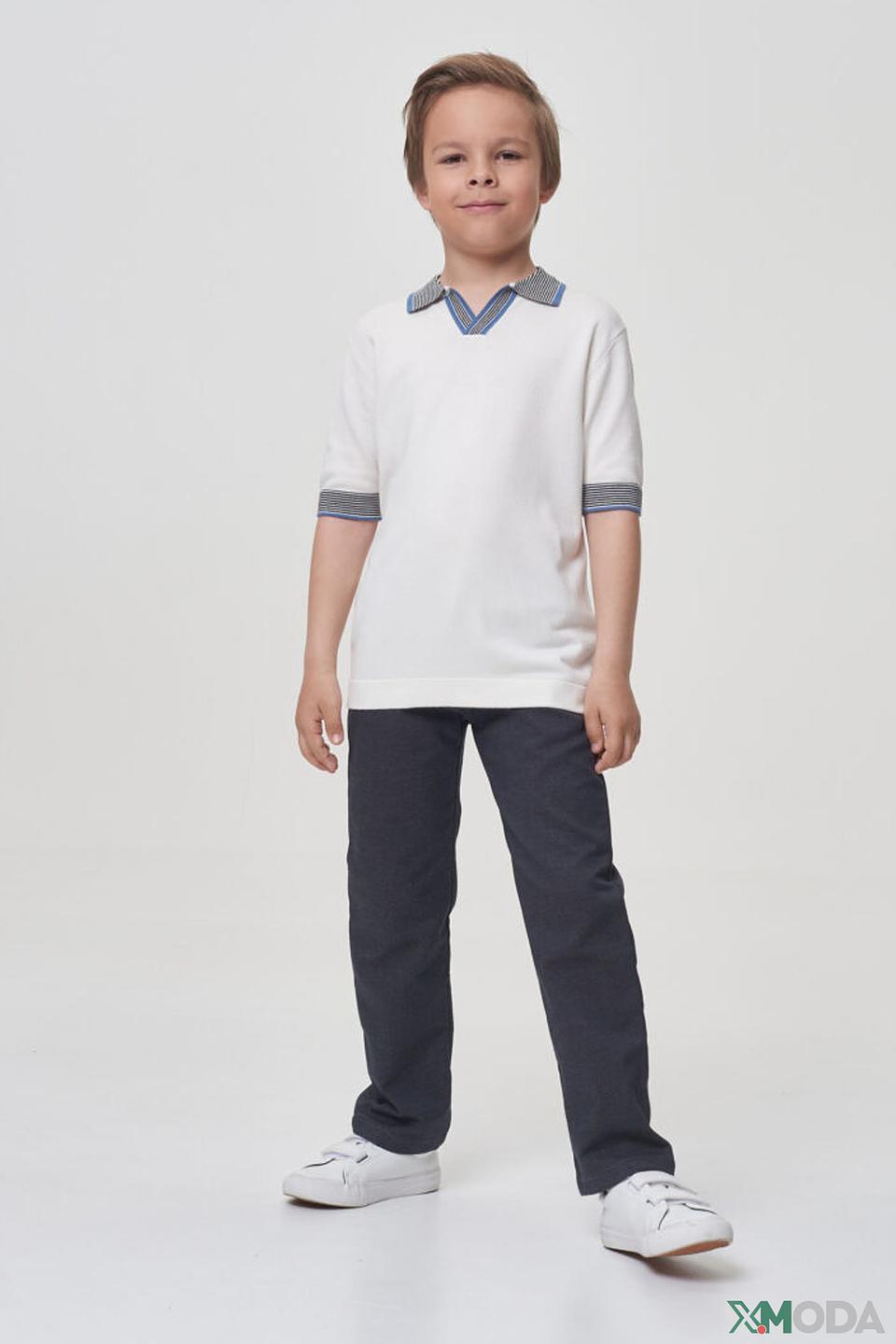 Поло Choupette белый с отделкой