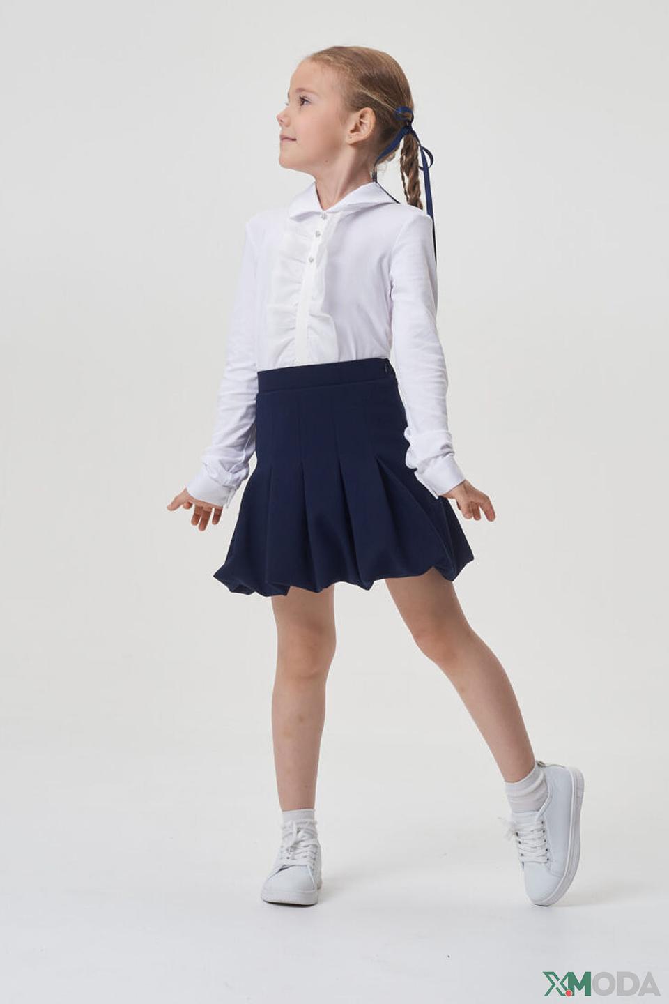 Юбка Choupette дев. синяя со складками