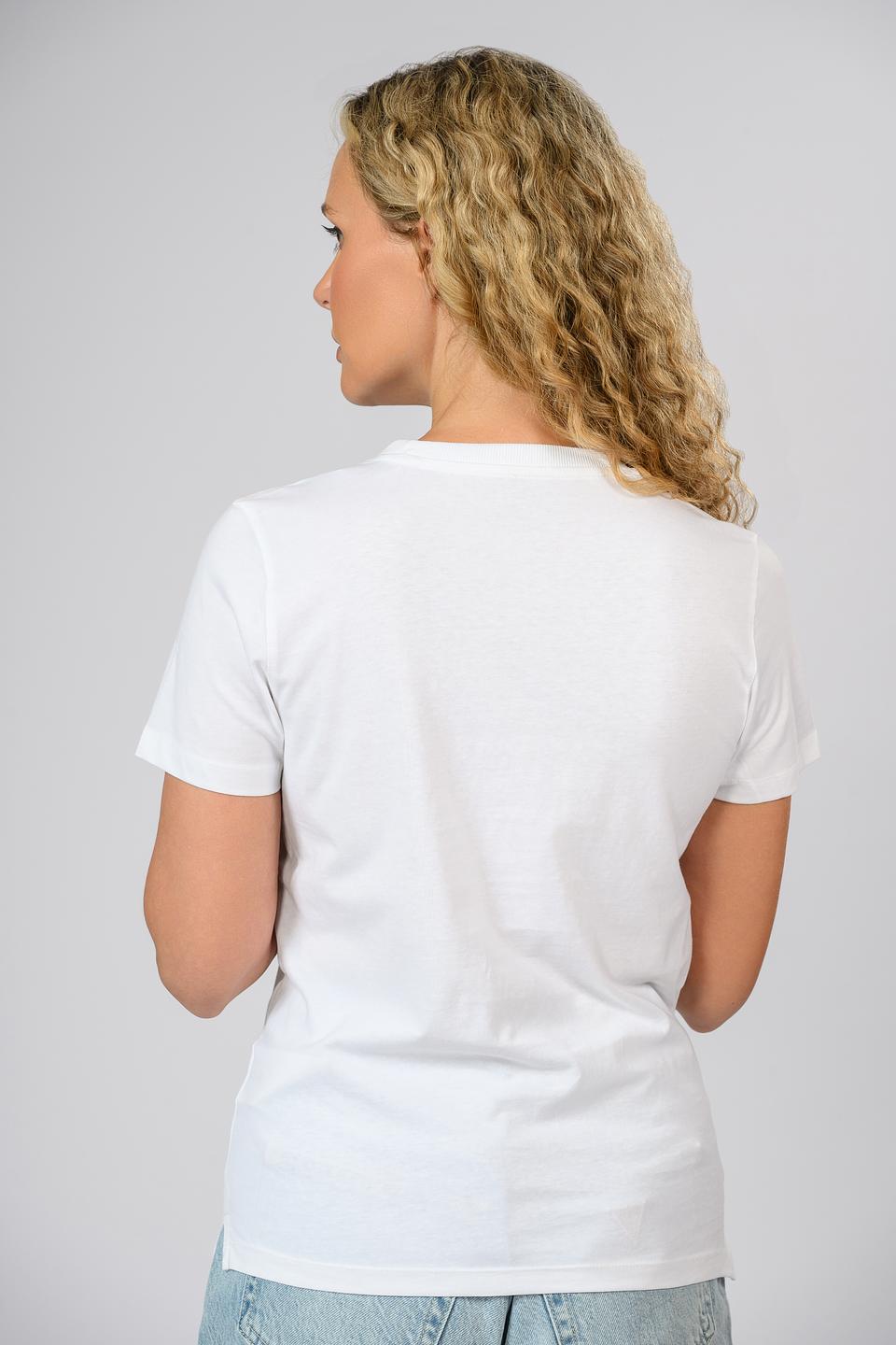 Футболка Guess с цветочным принтом белый