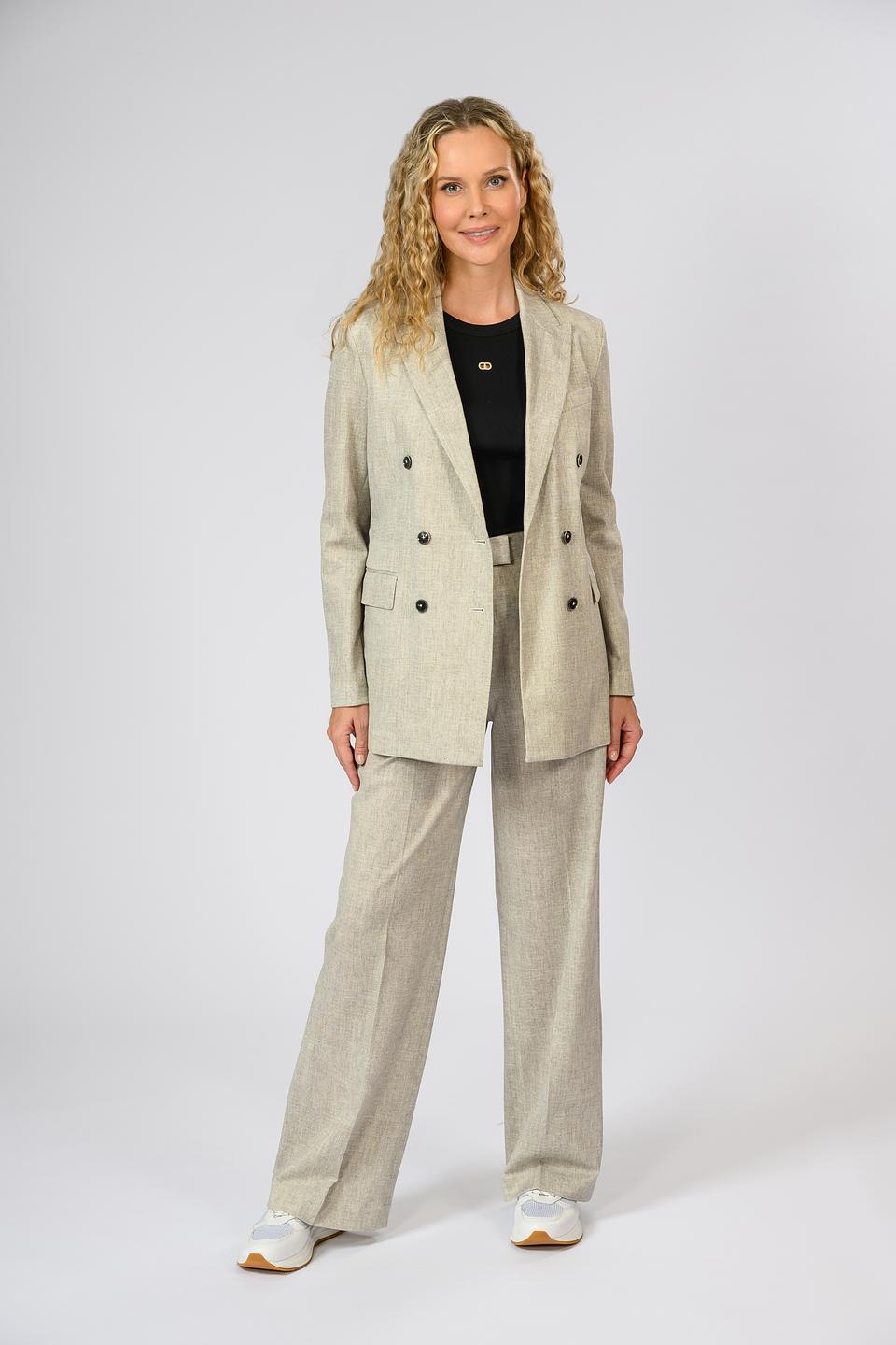 Жакет Circolo 1901 жен. в полоску бежевый