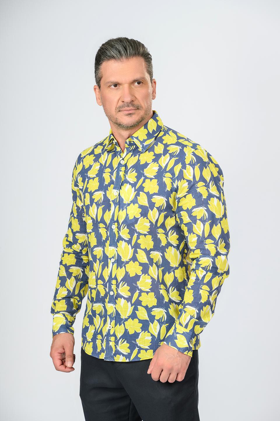 Рубашка Joop! муж. с цветочным принтом