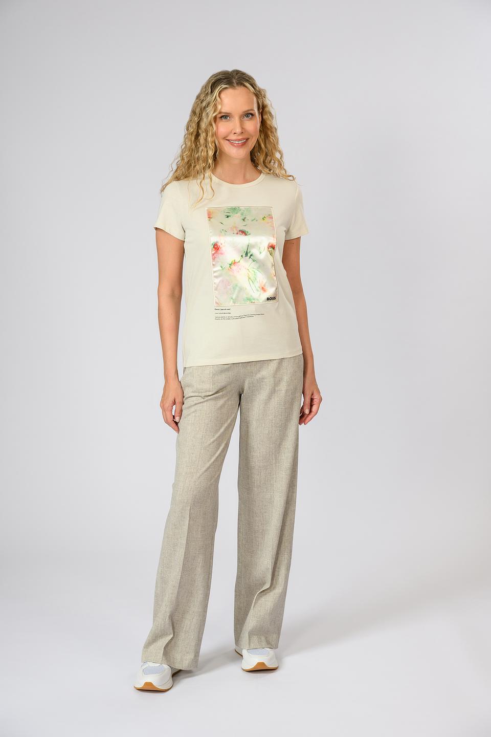 Футболка Boss Black с цветочным принтом