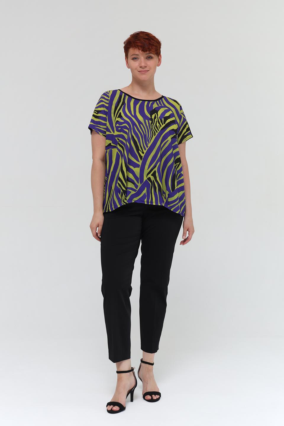 Блуза Samoon с принтом зебра