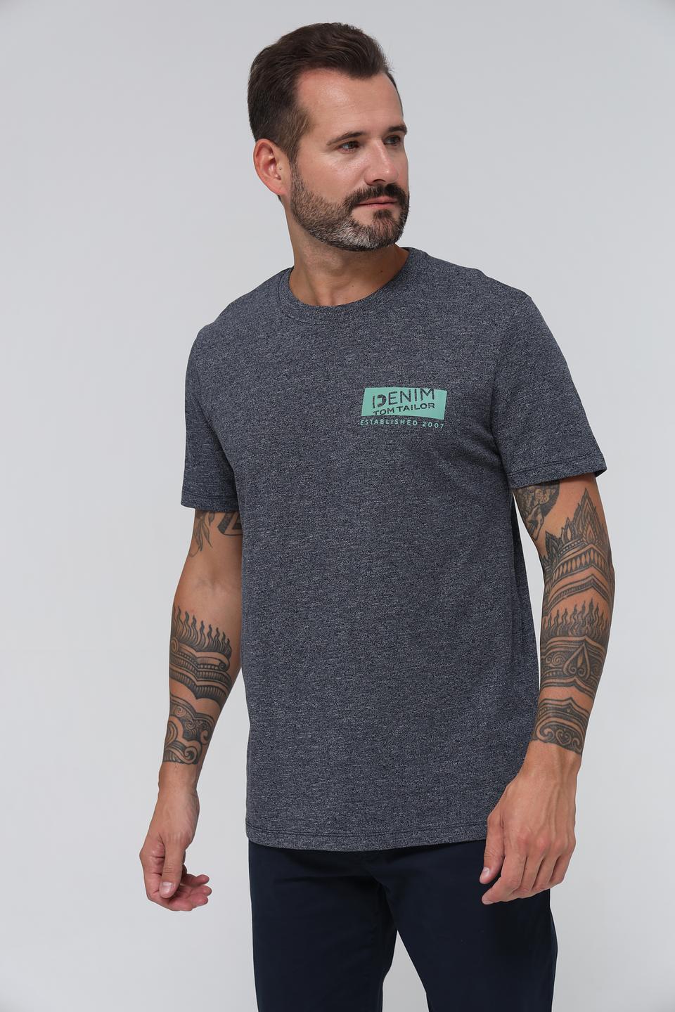 Футболка Tom Tailor denim серая