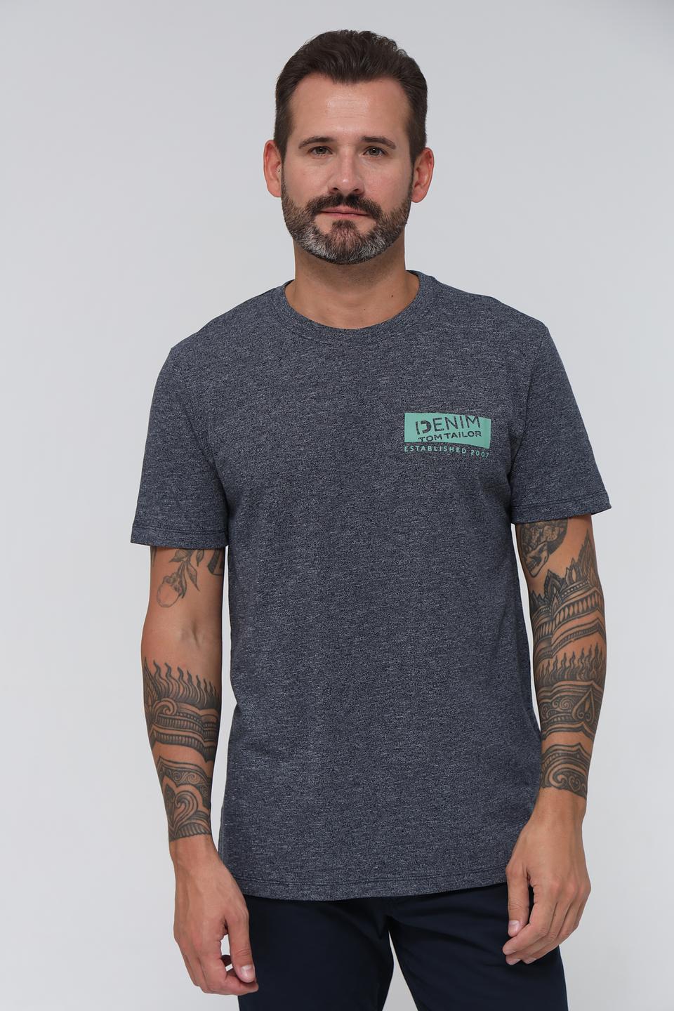 Футболка Tom Tailor denim серая