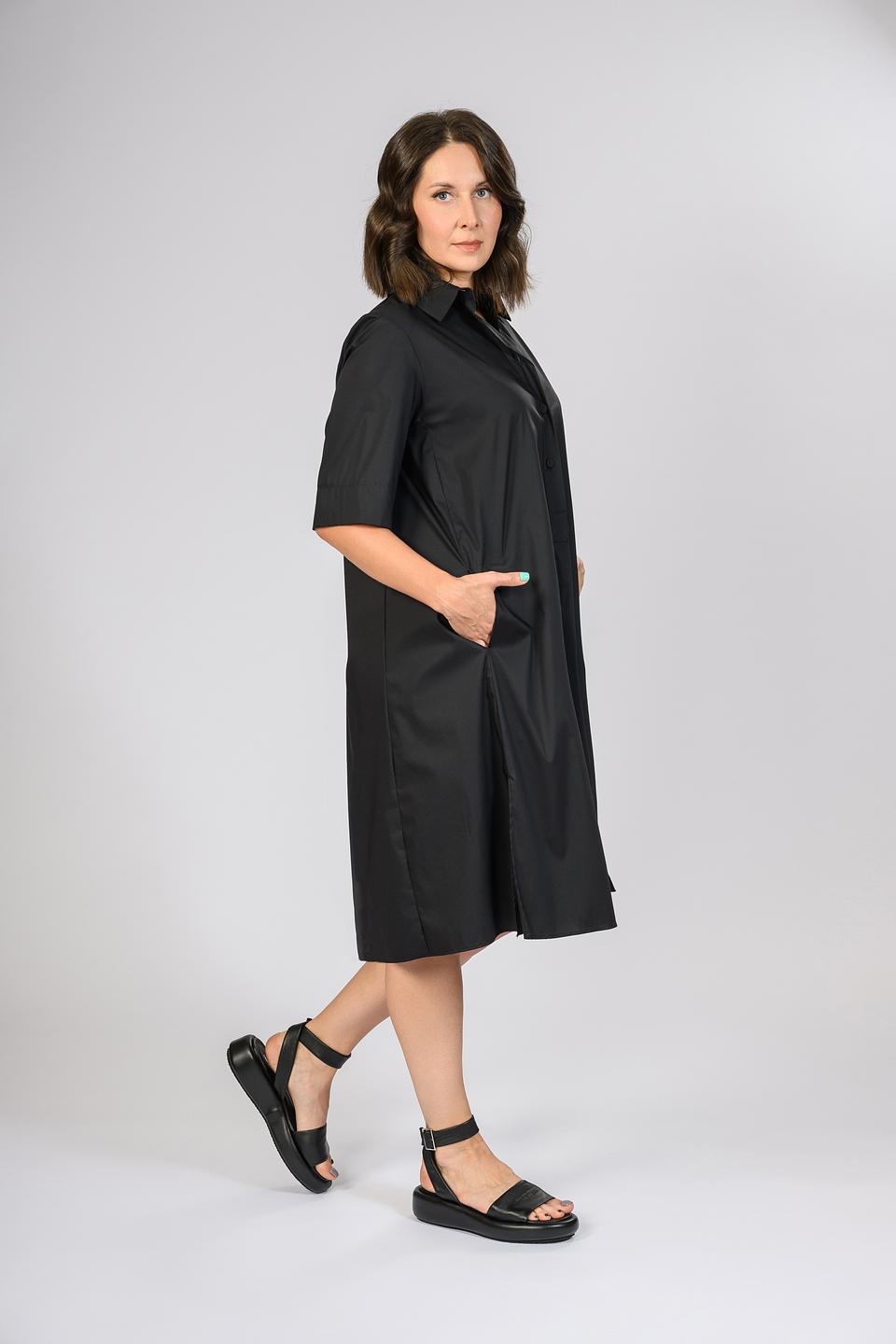 Платье рубашка Persona чёрное
