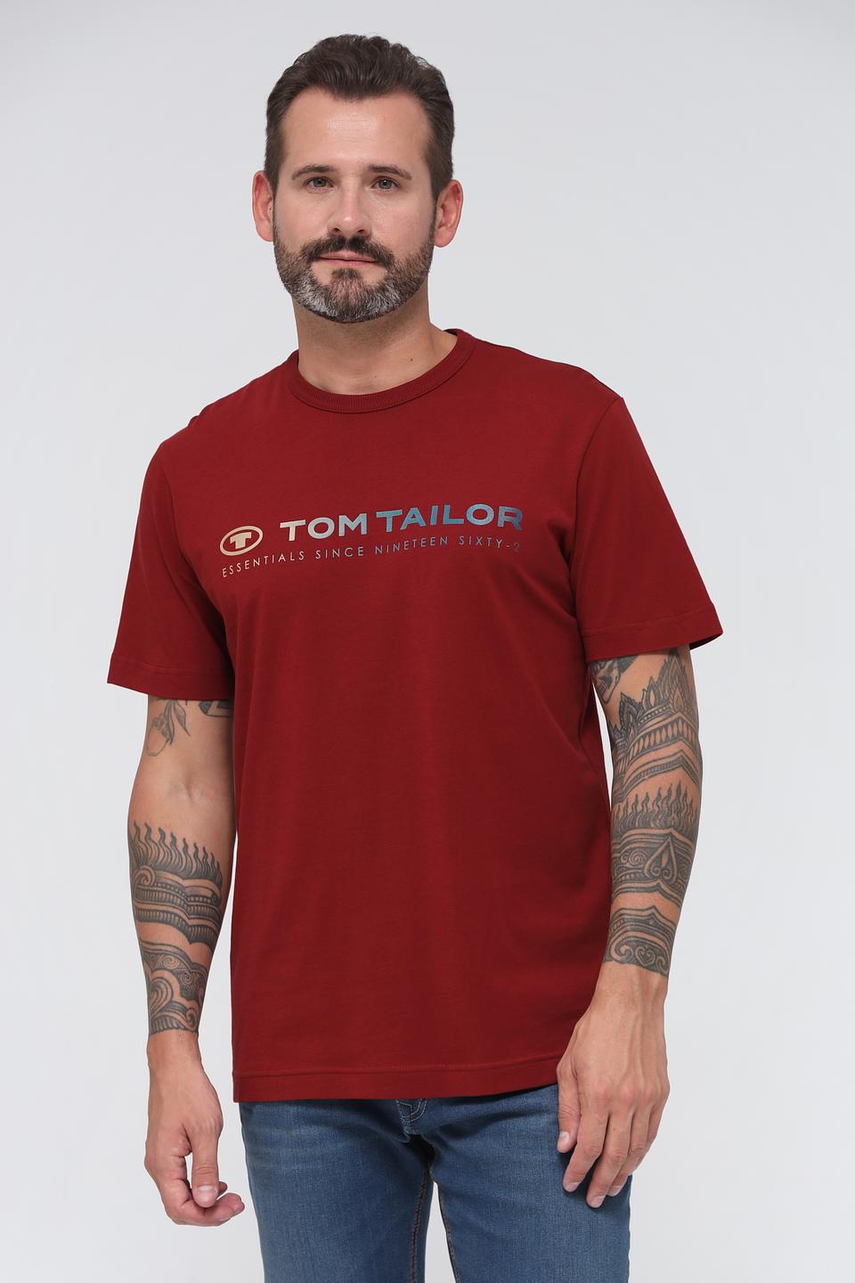 Футболка Tom Tailor бордовая