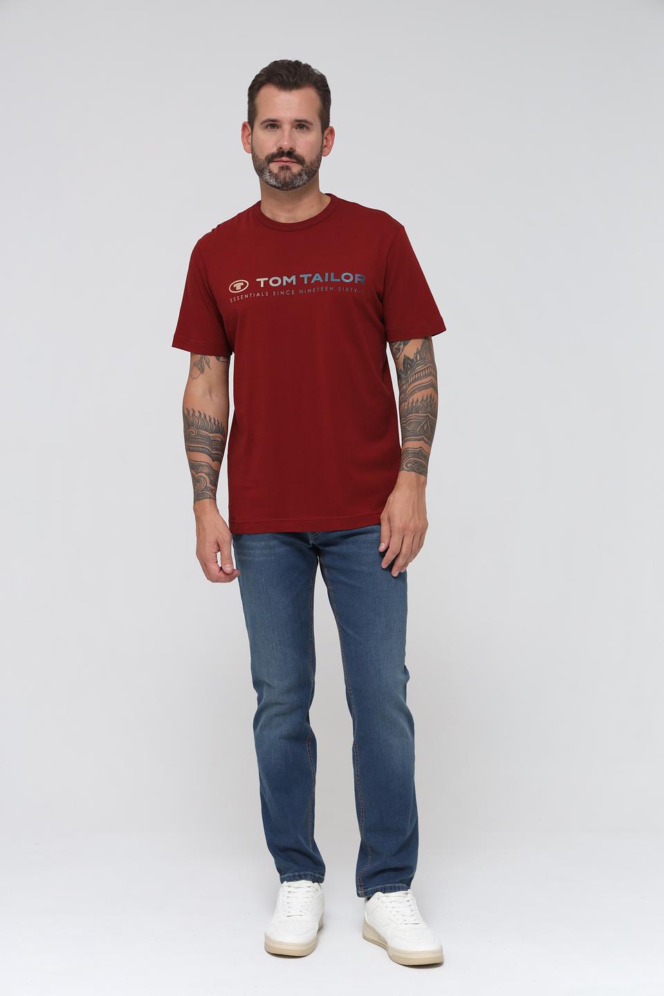 Футболка Tom Tailor бордовая