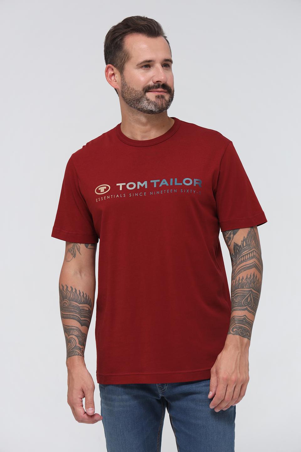 Футболка Tom Tailor бордовая