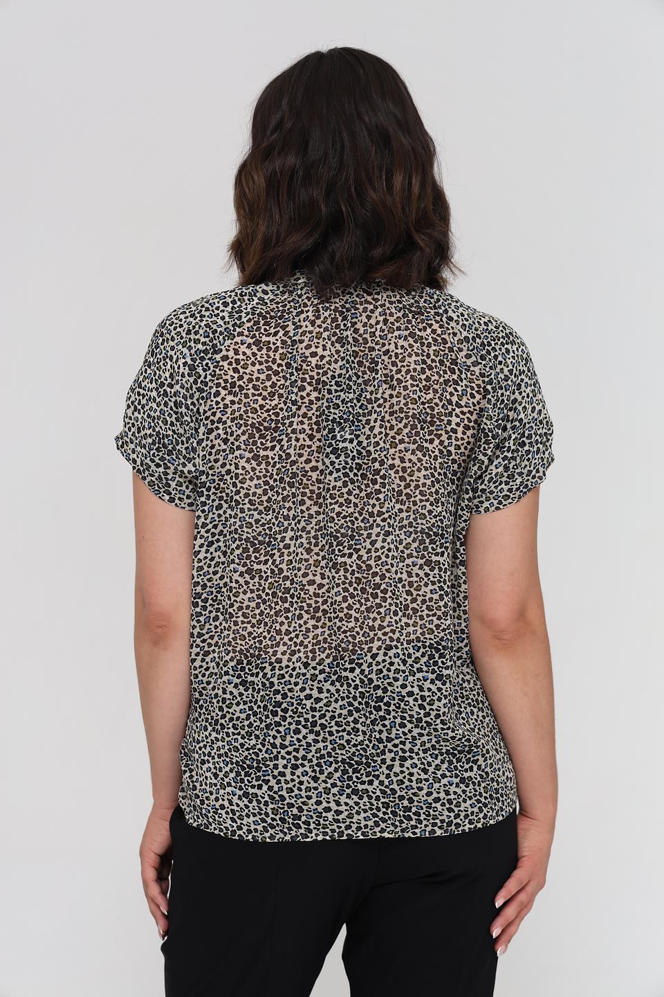 Блуза Luisa Cerano с леопардовым принтом
