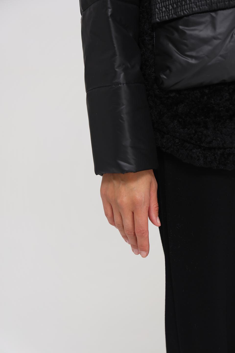 Куртка Electra style комбинированная чёрная