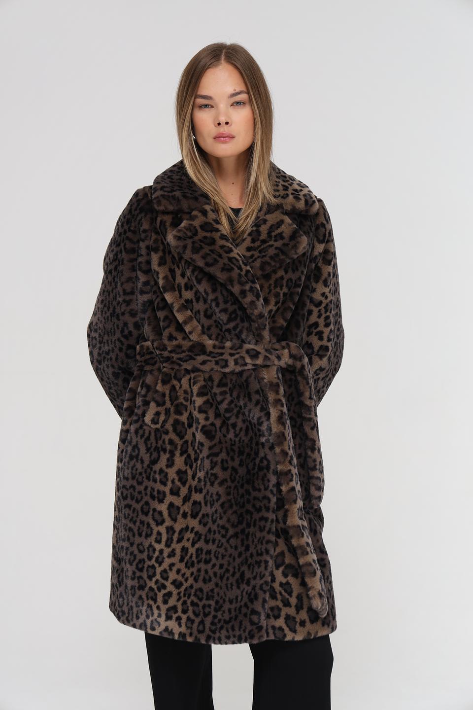 Пальто Electra style леопард