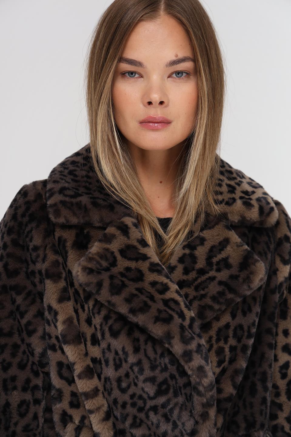 Пальто Electra style леопард