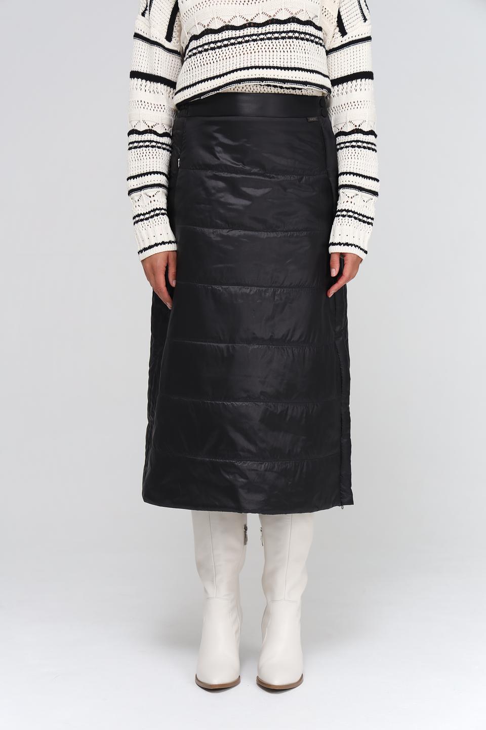 Юбка Beatris стеганая чёрная