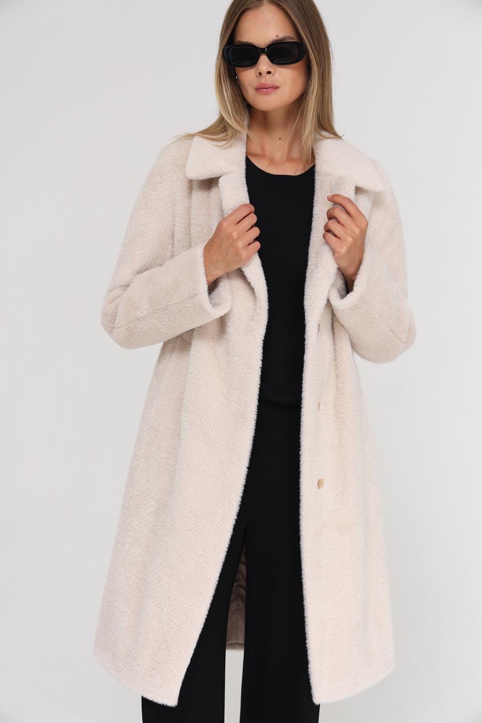 Пальто Electra style бежевое