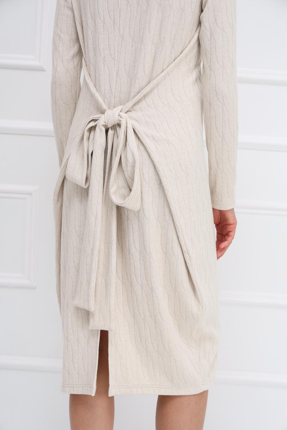 Платье Beatris вязаное бежевое