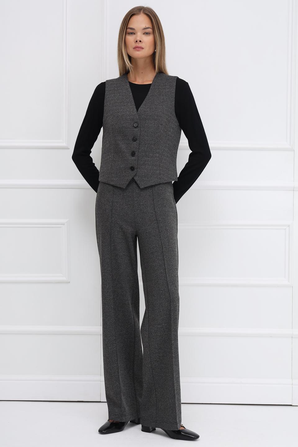 Брюки классические Oui серые