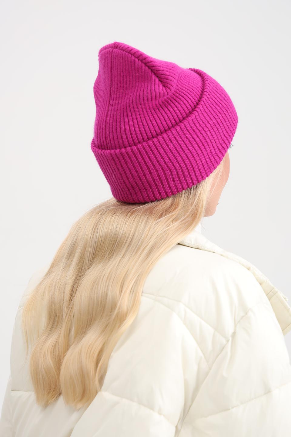 Шапка Adel вязаная фуксия