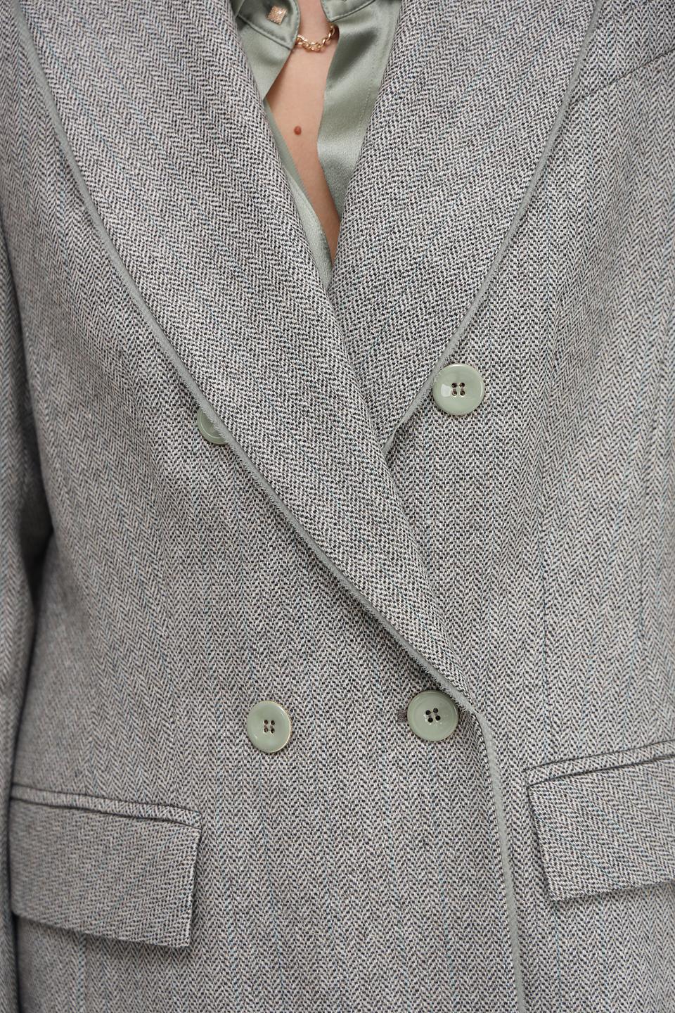 Жакет Marc Cain в клетку серый