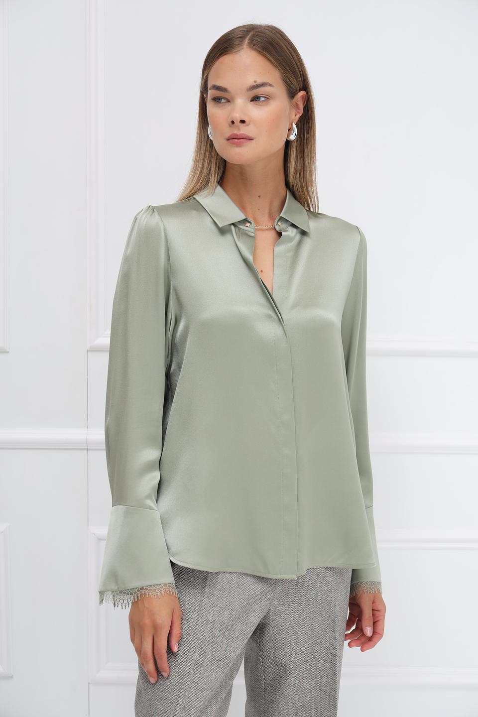Блуза Marc Cain шелковая мятная