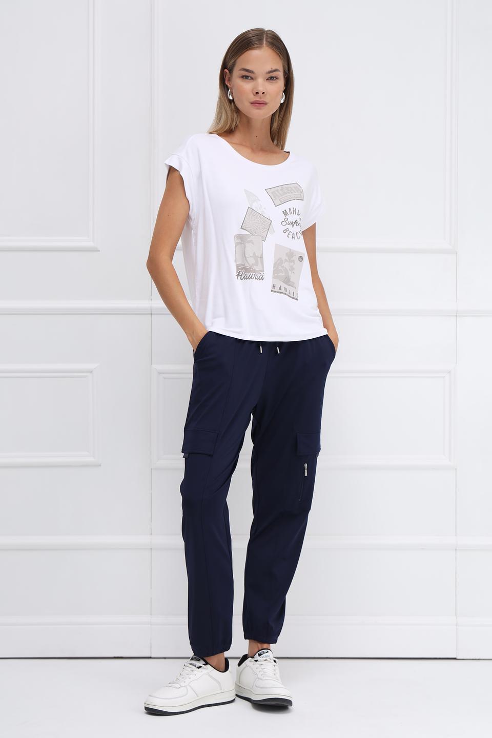 Футболка Monari с принтом Hawaii белый