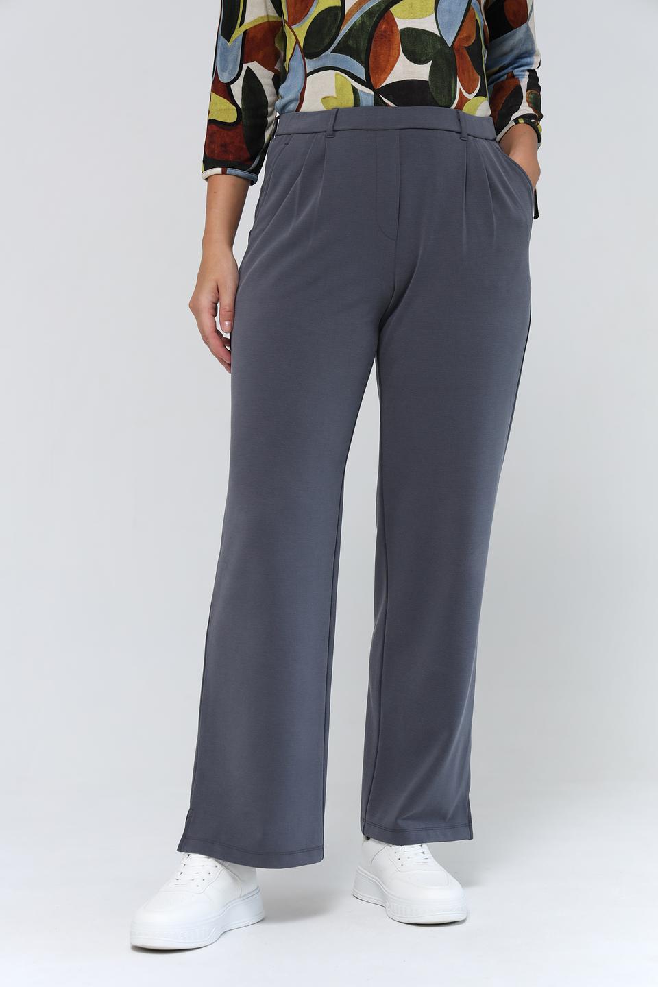 Брюки Lebek серые прямые