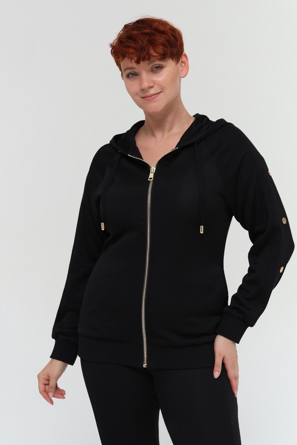 Толстовка Pezzo на молнии чёрная