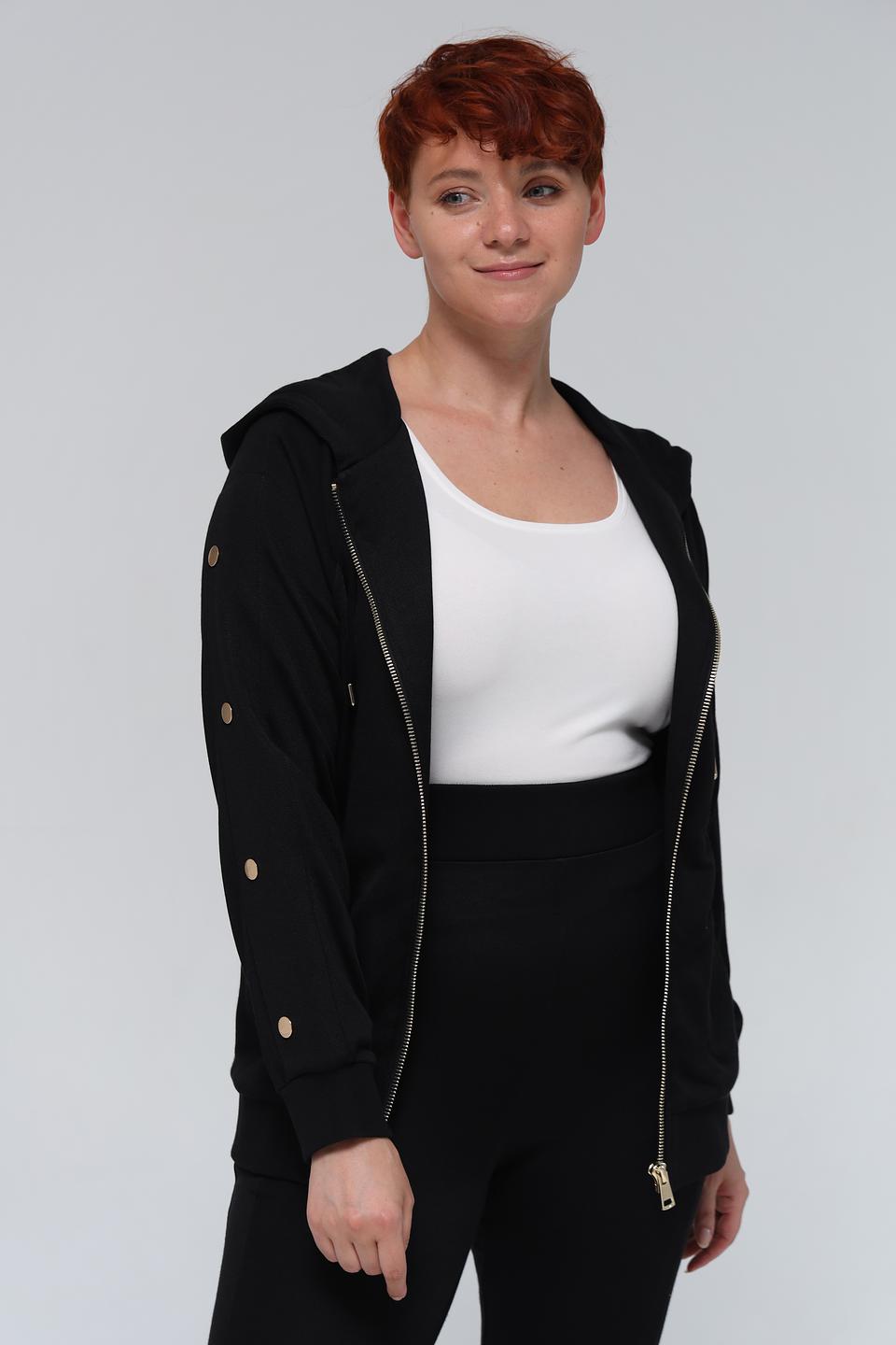 Толстовка Pezzo на молнии чёрная