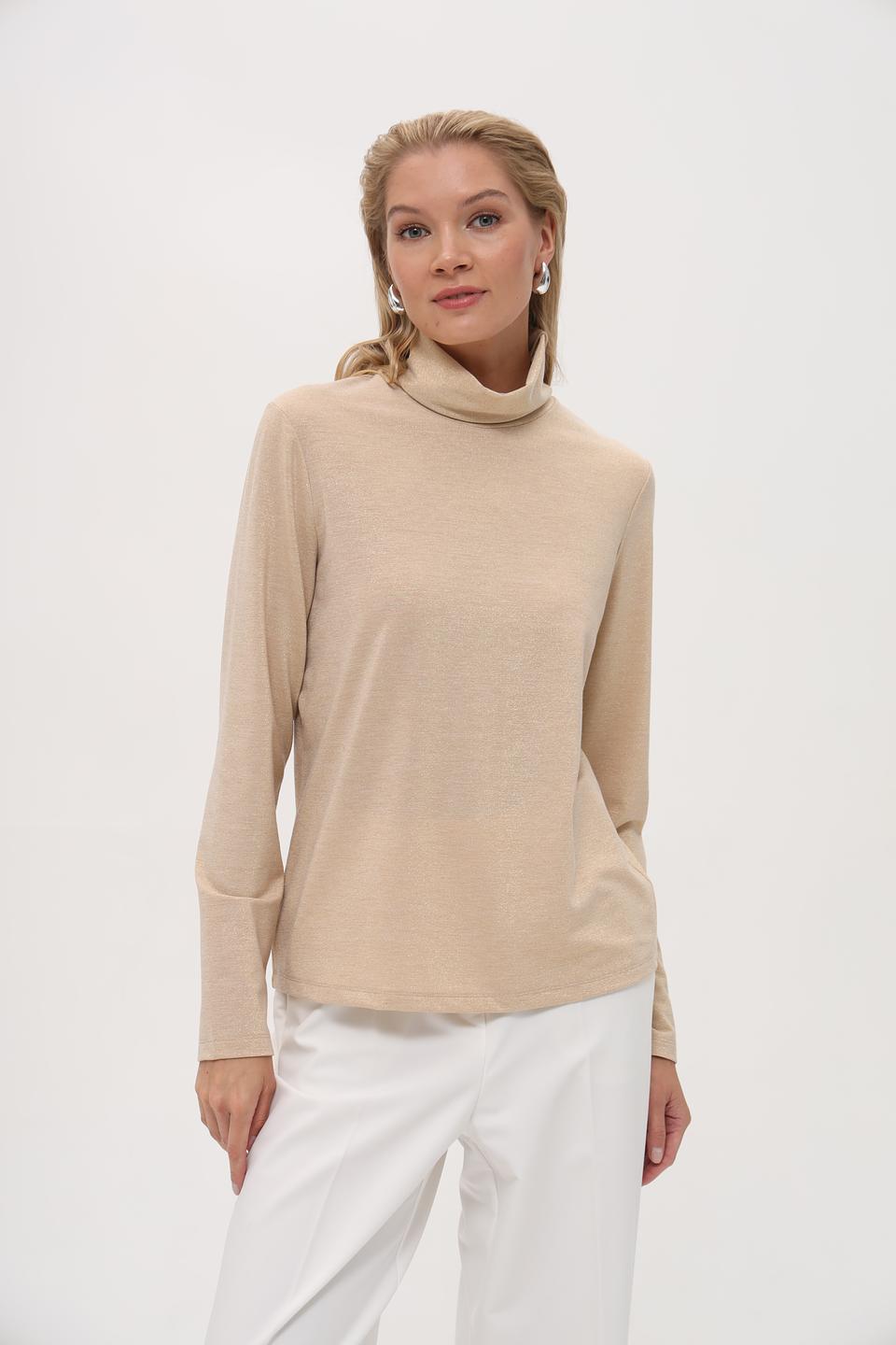 Водолазка Pezzo бежевая с люрексом