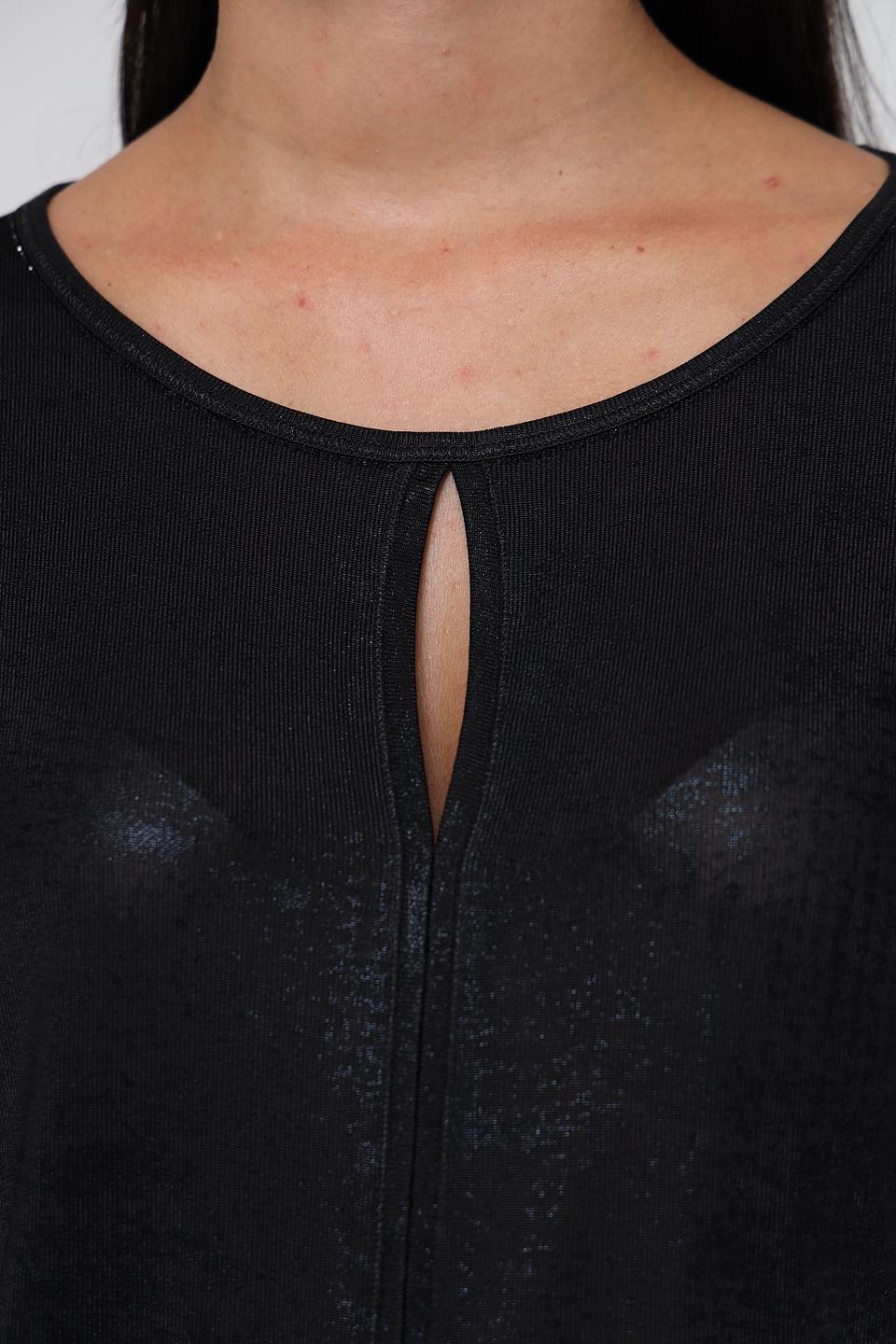 Блуза Monari чёрная с вырезом