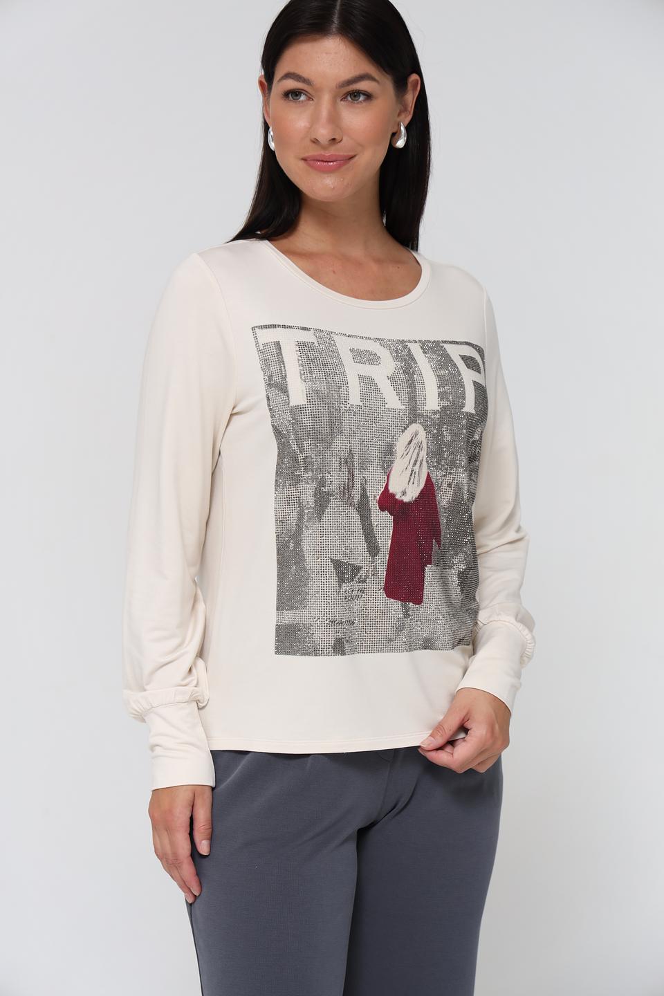 Лонгслив Monari с принтом TRIP