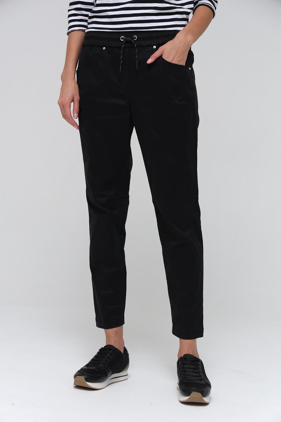 Джинсы Pezzo чёрные с завязками